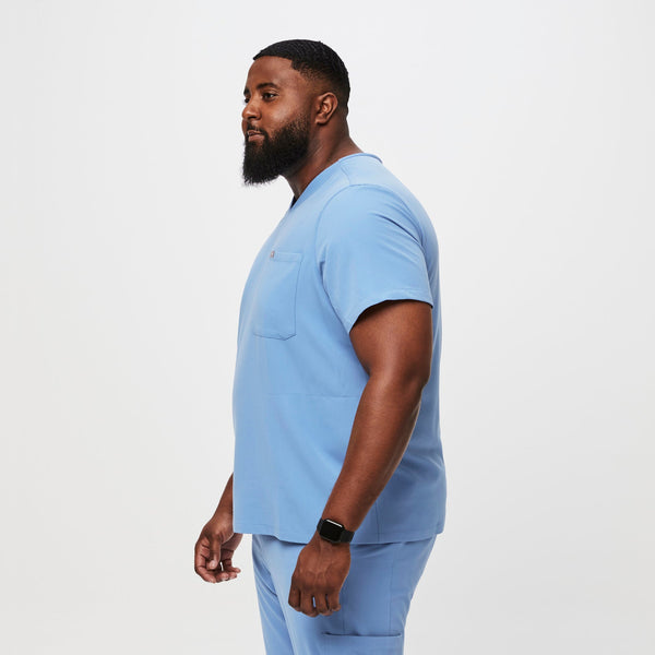 Men's Ceil Blue Chisec™ -  Scrub Top (3XL - 6XL)