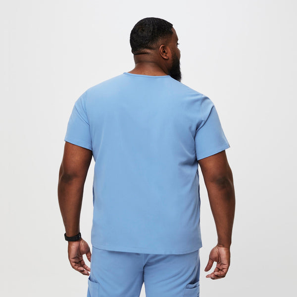 Men's Ceil Blue Chisec™ -  Scrub Top (3XL - 6XL)