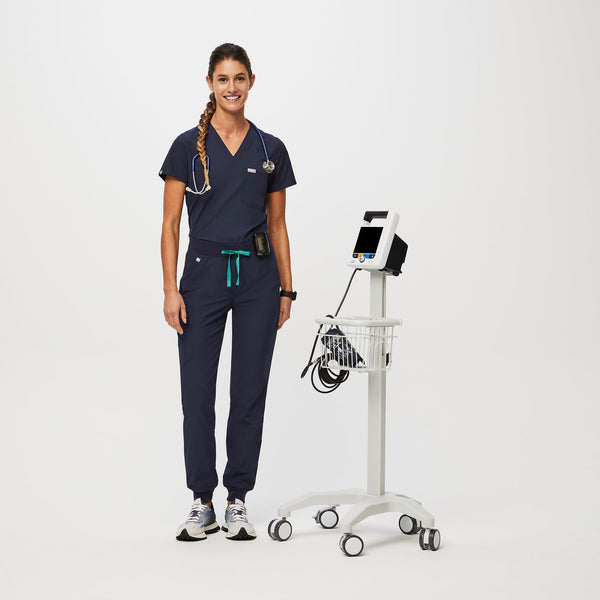 women's Navy FREEx™ Lined Zamora™ - Jogger Scrub Pant