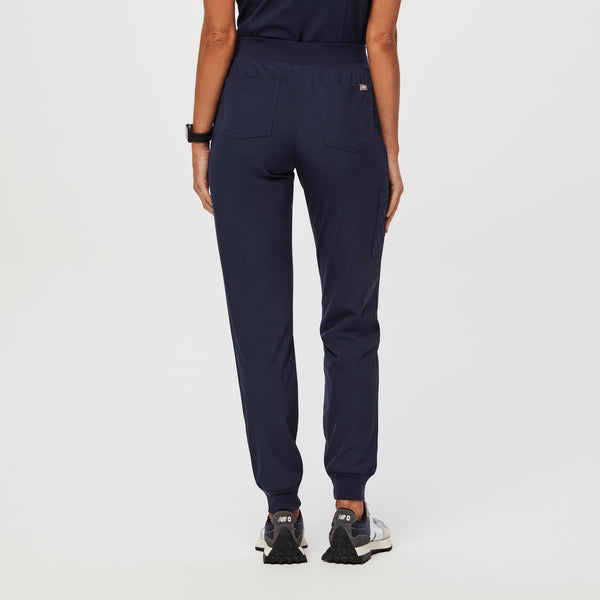 women's Navy FREEx™ Lined Zamora™ - Petite Jogger Scrub Pant