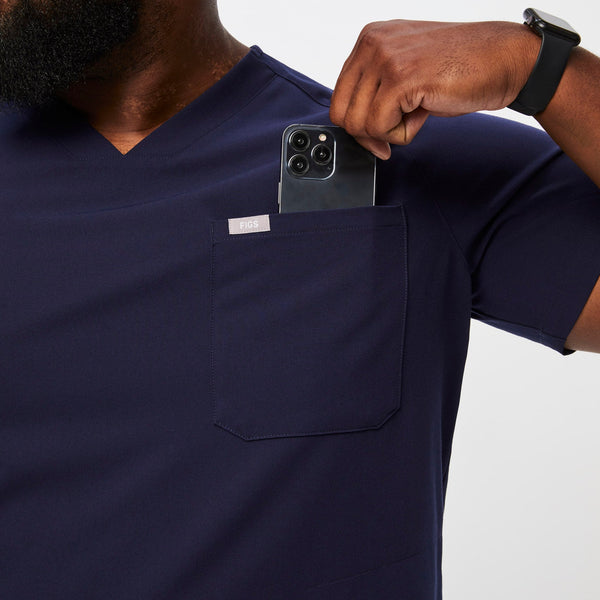 Men's Navy Chisec™ -  Scrub Top (3XL - 6XL)