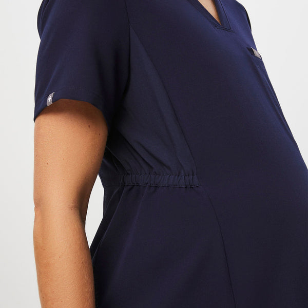 Women's Navy Octavia Maternity - Scrub Top