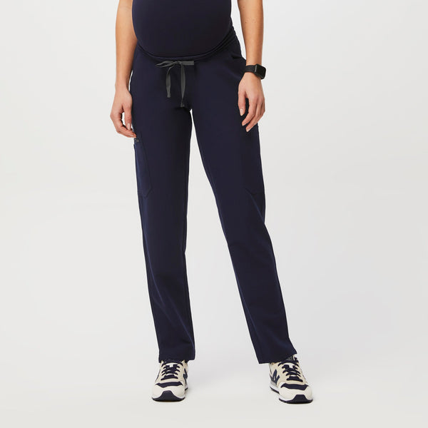women's Navy Yola™ Maternity - Tall  Scrub Pant