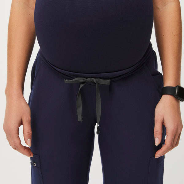 women's Navy Yola™ Maternity - Tall  Scrub Pant