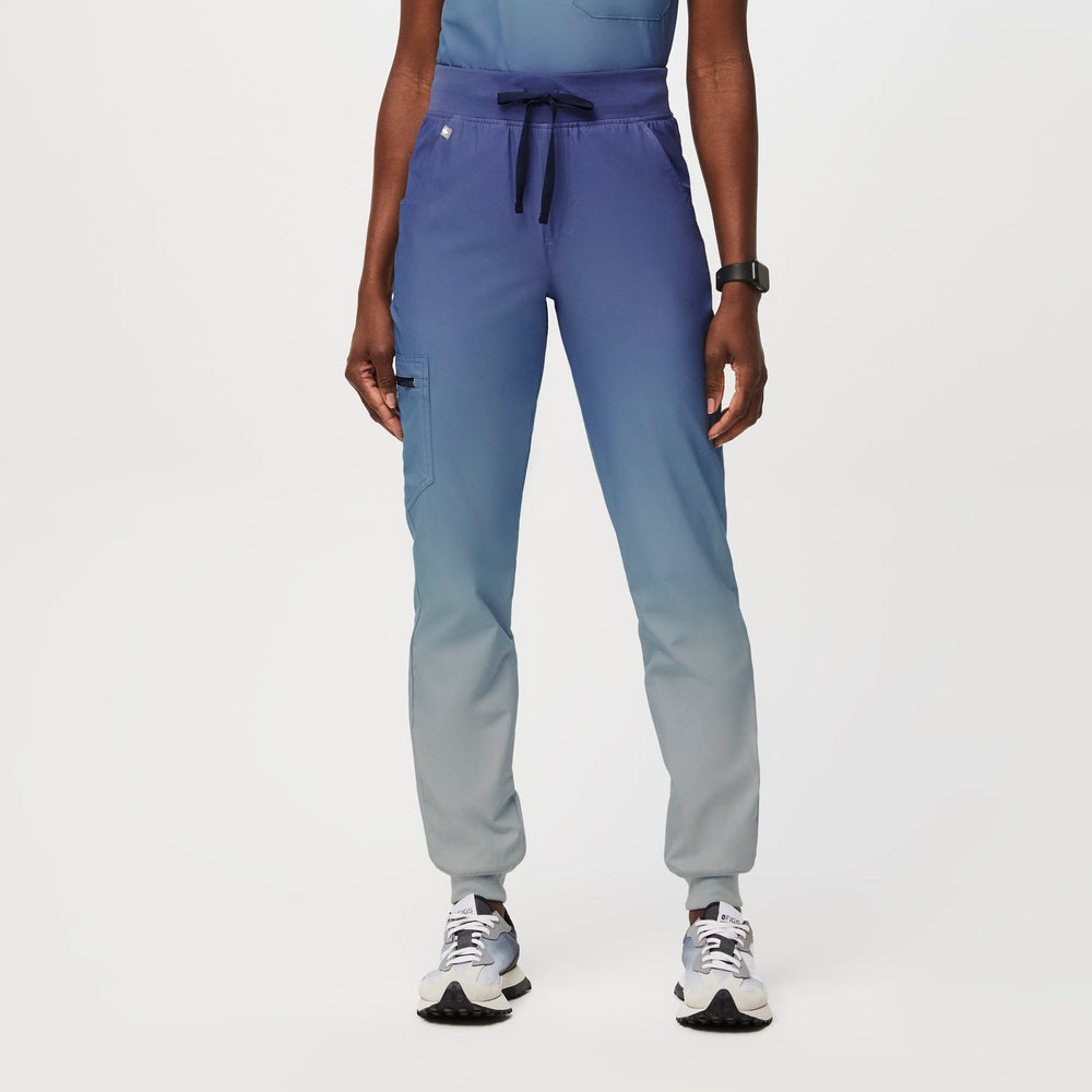 women's Ocean Mist Zamora High-Rise™ FREEx™ Lined - Tall Jogger Scrub Pant