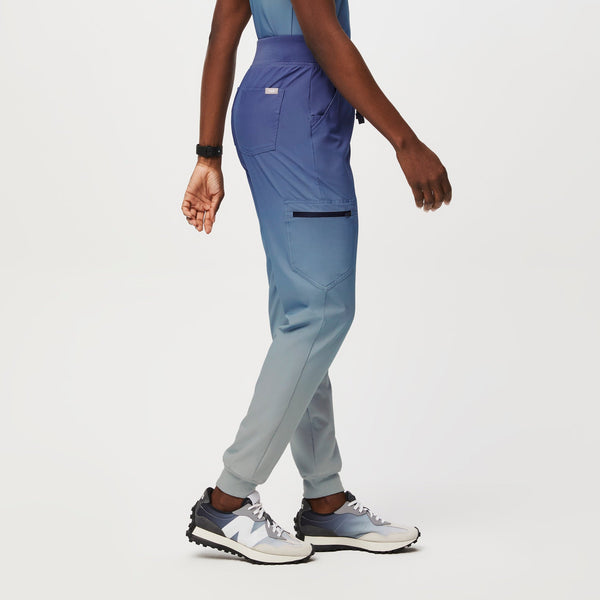 women's Ocean Mist Zamora High-Rise™ FREEx™ Lined - Petite Jogger Scrub Pant