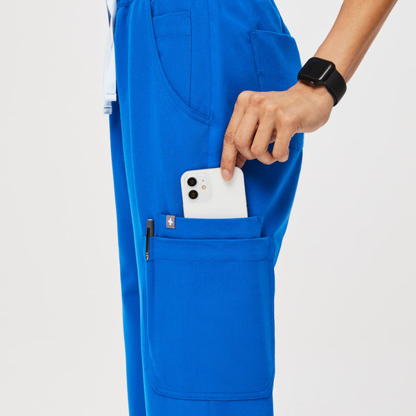 women's Royal Blue Uman High-Rise - Tall Jogger Scrub Pant
