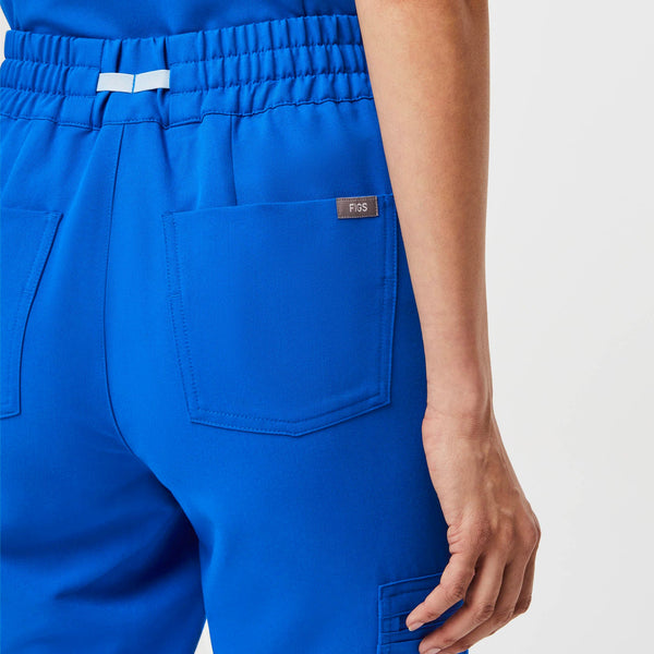 women's Royal Blue Uman High-Rise - Petite Jogger Scrub Pant