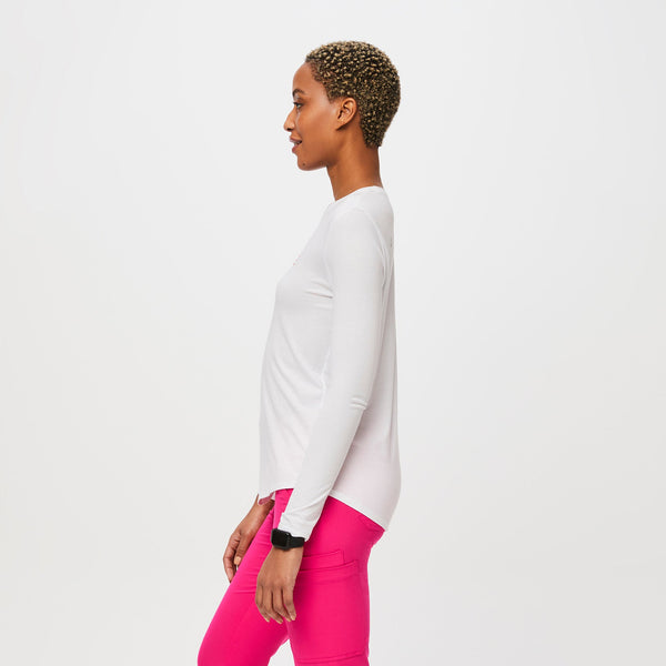 women's White I Am A Nurse - Long-Sleeve Underscrub