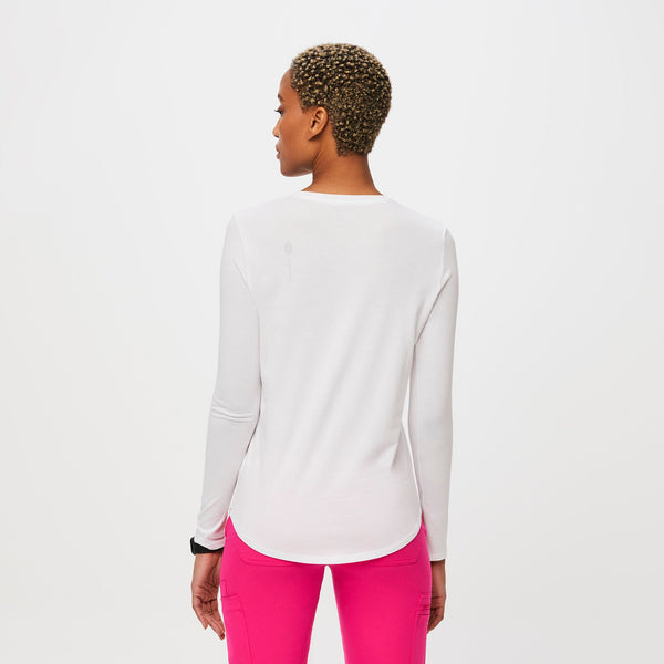 women's White I Am A Nurse - Long-Sleeve Underscrub