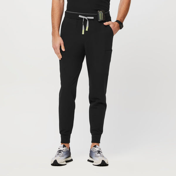 men's Black Ansel Slim Tall Jogger Scrub Pant
