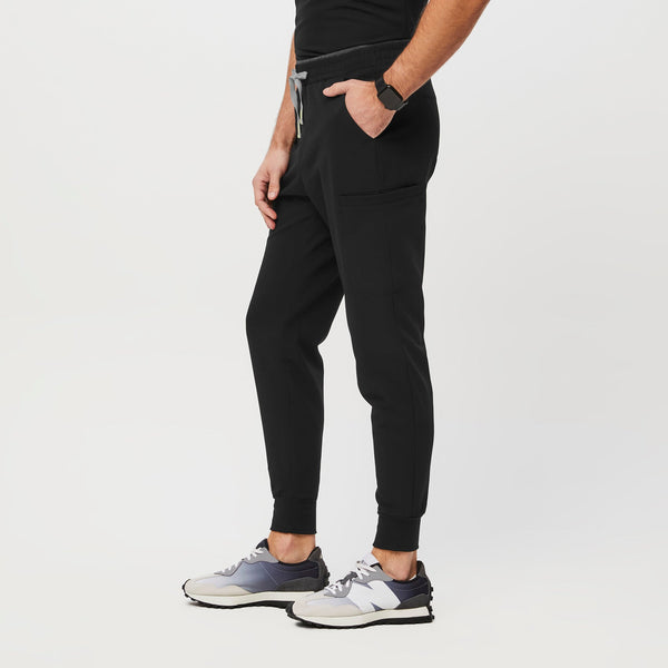 men's Black Ansel Slim Tall Jogger Scrub Pant