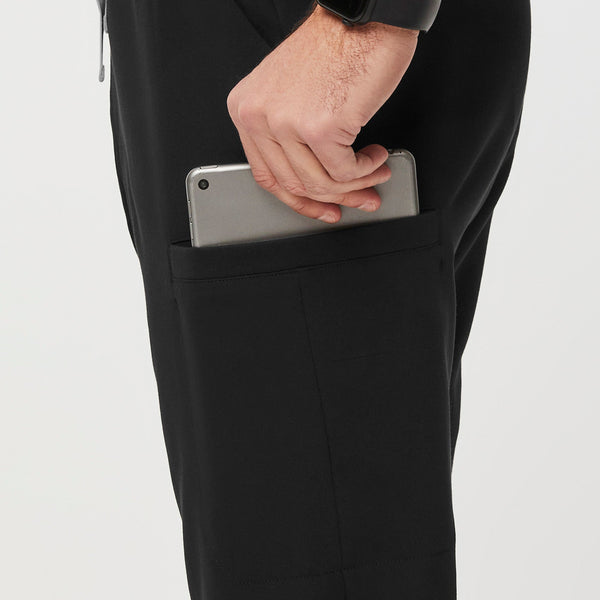 men's Black Ansel Slim Jogger Scrub Pant