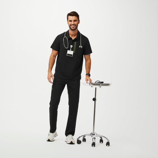 men's Black Performance Dothan - Contrast ScrubPolo™