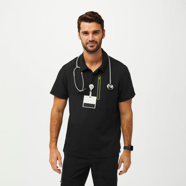 men's Black Performance Dothan - Contrast ScrubPolo™