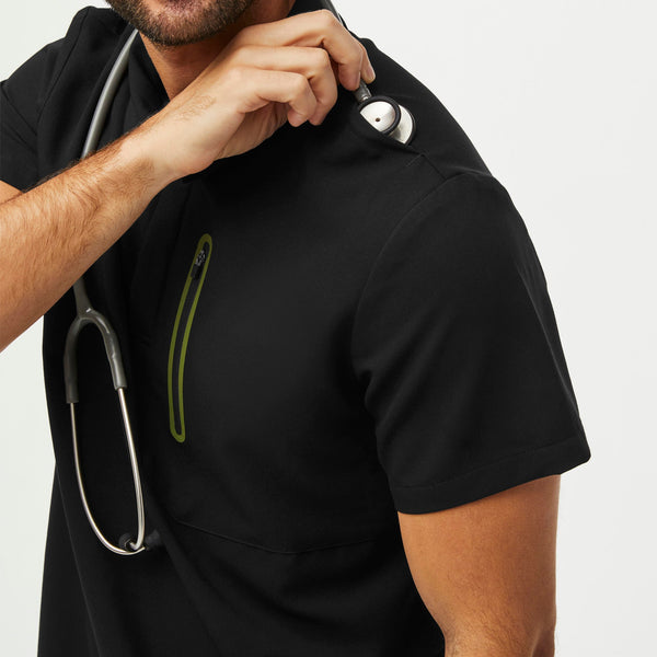 men's Black Performance Dothan - Contrast ScrubPolo™