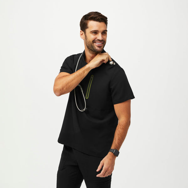 men's Black Performance Dothan - Contrast ScrubPolo™