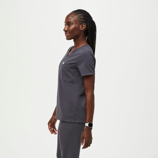 women's Charcoal Catarina Scrub Top™