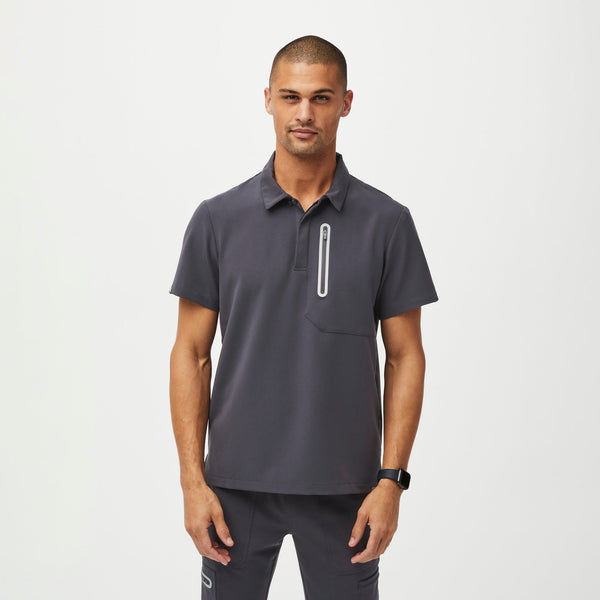 men's Charcoal Performance Dothan - Contrast ScrubPolo™