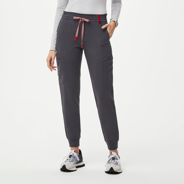 women's Charcoal Lesage - Petite Jogger Scrub Pant