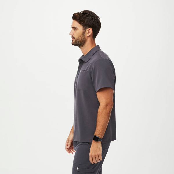 men's Charcoal Lima - Short-Sleeve ScrubPolo™