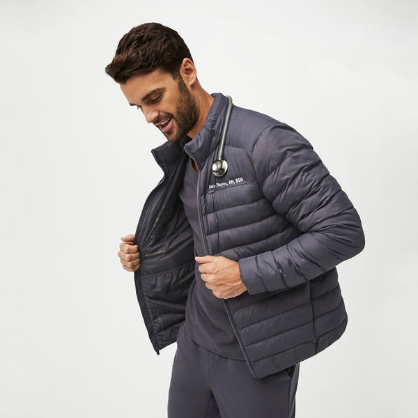 men's Charcoal Packable - Puffer Jacket