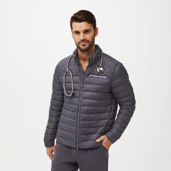 men's Charcoal Packable - Puffer Jacket