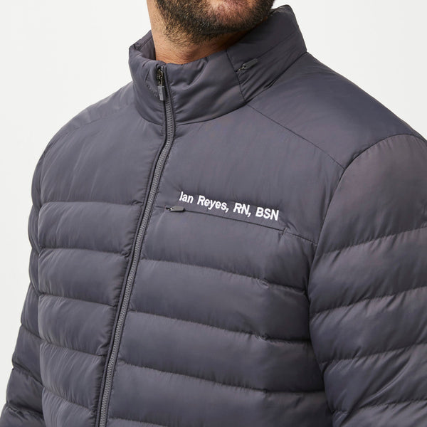 men's Charcoal Packable - Puffer Jacket