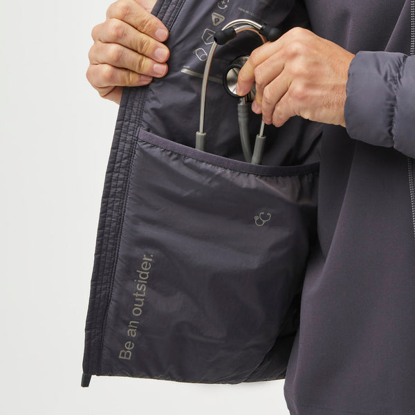 men's Charcoal Packable - Puffer Jacket