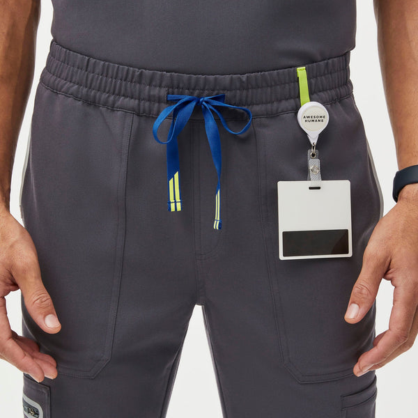 men's Charcoal Performance Apac - Short Contrast Scrub Pant