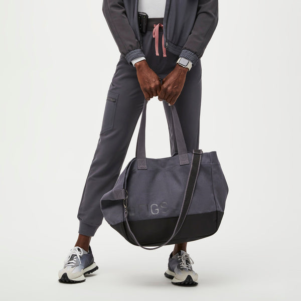 Charcoal Laminated Tote