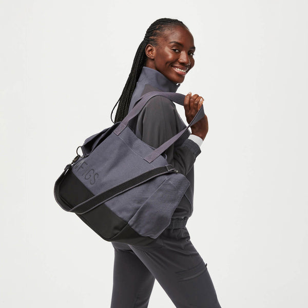 Charcoal Laminated Tote