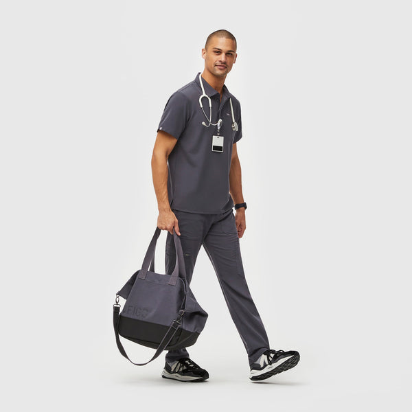 Charcoal Laminated Tote