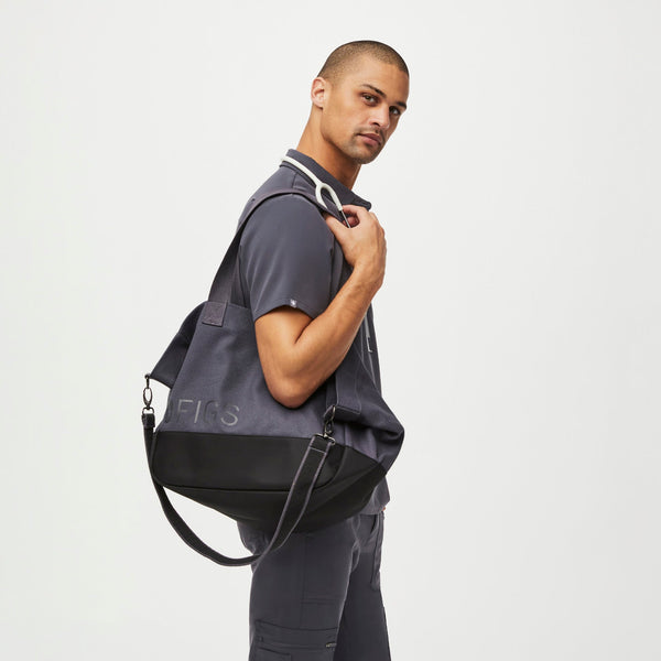Charcoal Laminated Tote