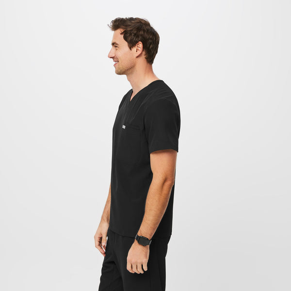 men's Black Leon™ FREEx™ - Slim Scrub Top