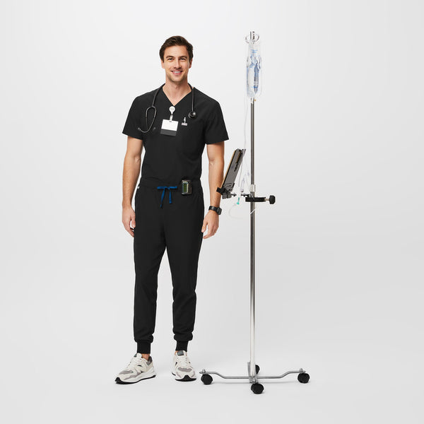 men's Black Slim Tansen™ FREEx™ Lined - Jogger Scrub Pant