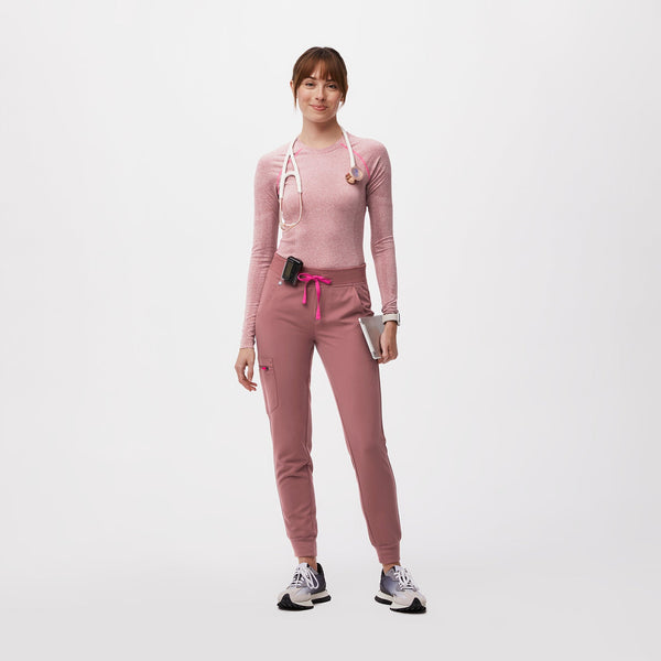 women's Mauve Salta Seamless - Long-Sleeve Underscrub