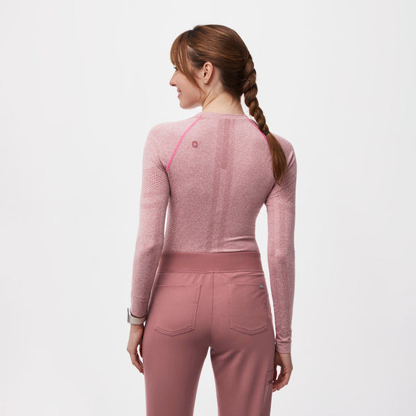women's Mauve Salta Seamless - Long-Sleeve Underscrub