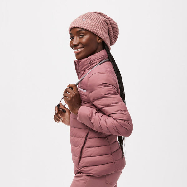 Mauve Oversized Beanie