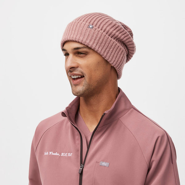 Mauve Oversized Beanie