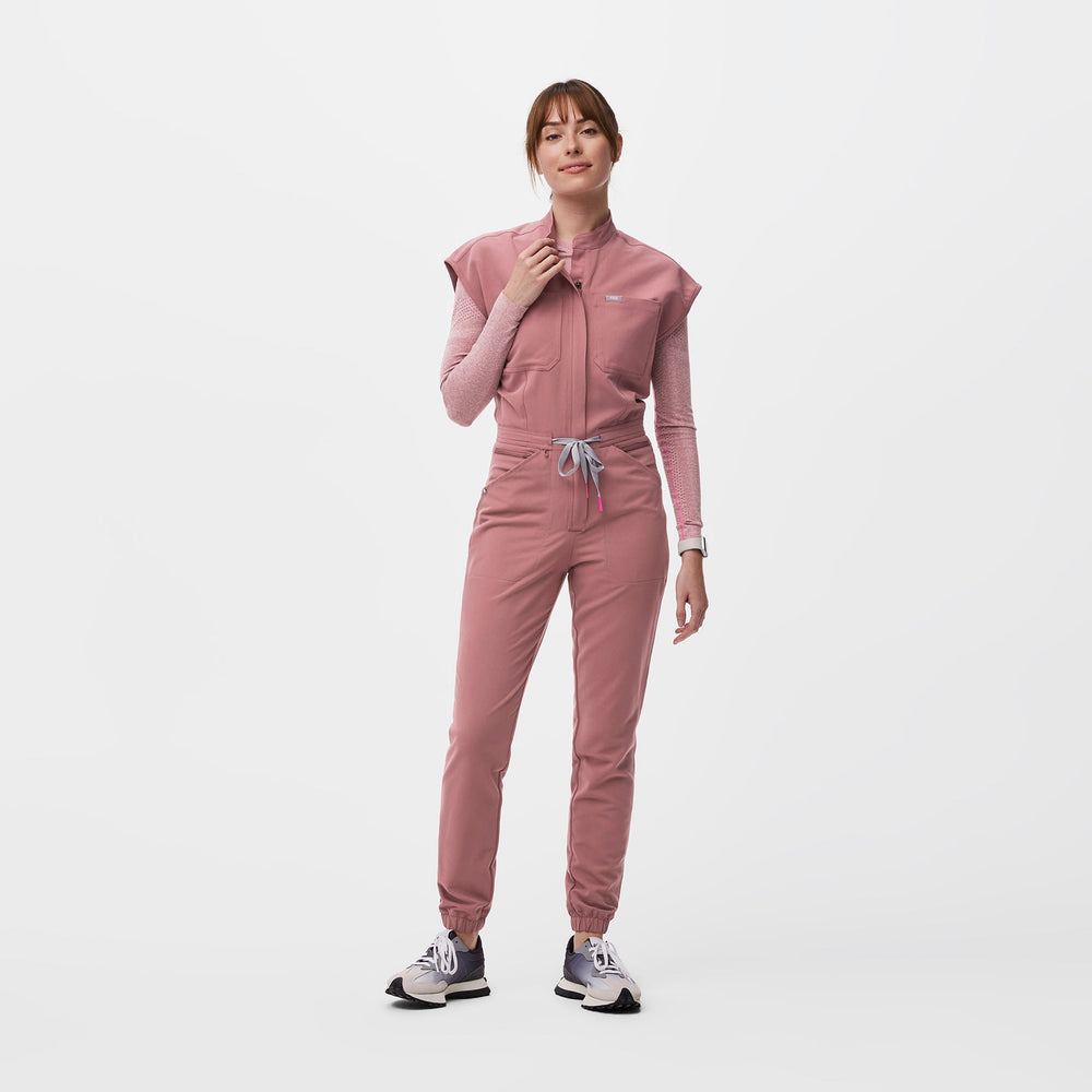 women's Mauve Rafaela Cargo - ScrubJumpsuit™