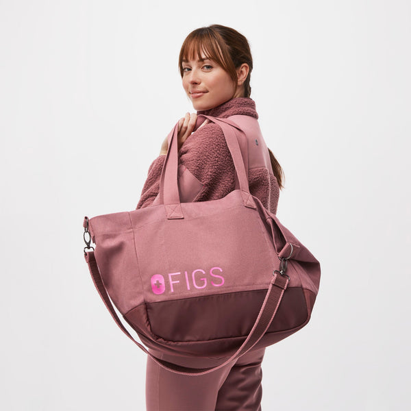 Mauve Laminated Tote