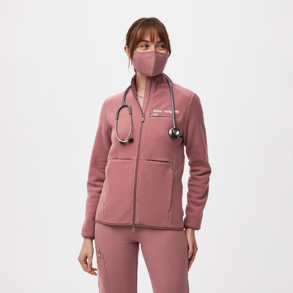 Mauve Woven Adjustable Mask