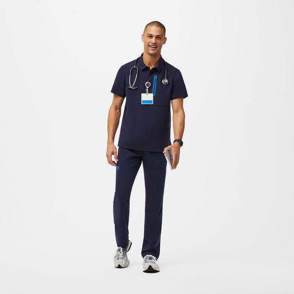 men's Navy Performance Dothan - Contrast ScrubPolo™