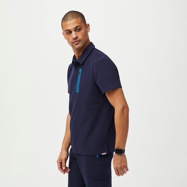 men's Navy Performance Dothan - Contrast ScrubPolo™
