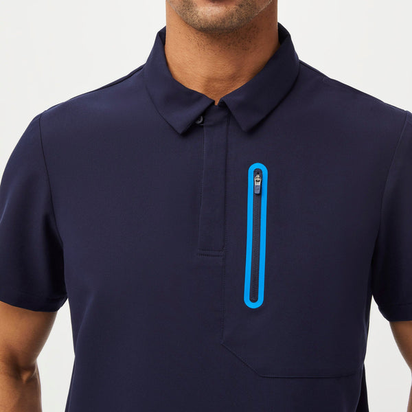 men's Navy Performance Dothan - Contrast ScrubPolo™
