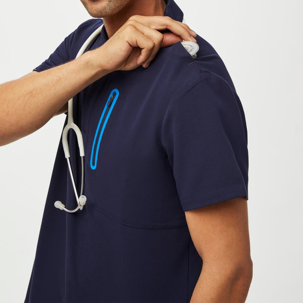 men's Navy Performance Dothan - Contrast ScrubPolo™