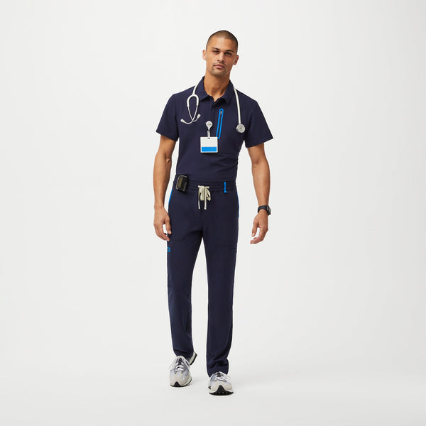 men's Navy Performance Apac - Short Contrast Scrub Pant