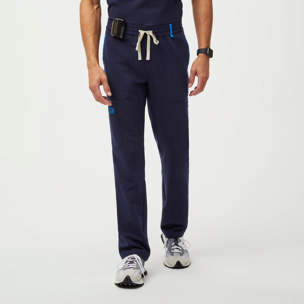 men's Navy Performance Apac - Tall Contrast Scrub Pant