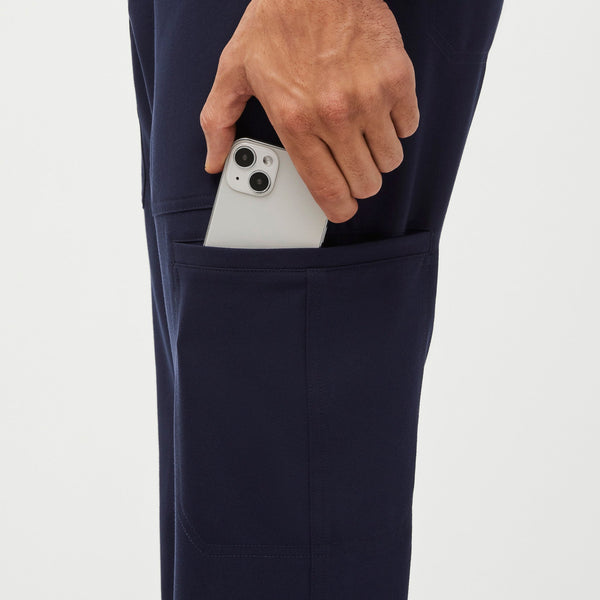 men's Navy Performance Apac - Short Contrast Scrub Pant